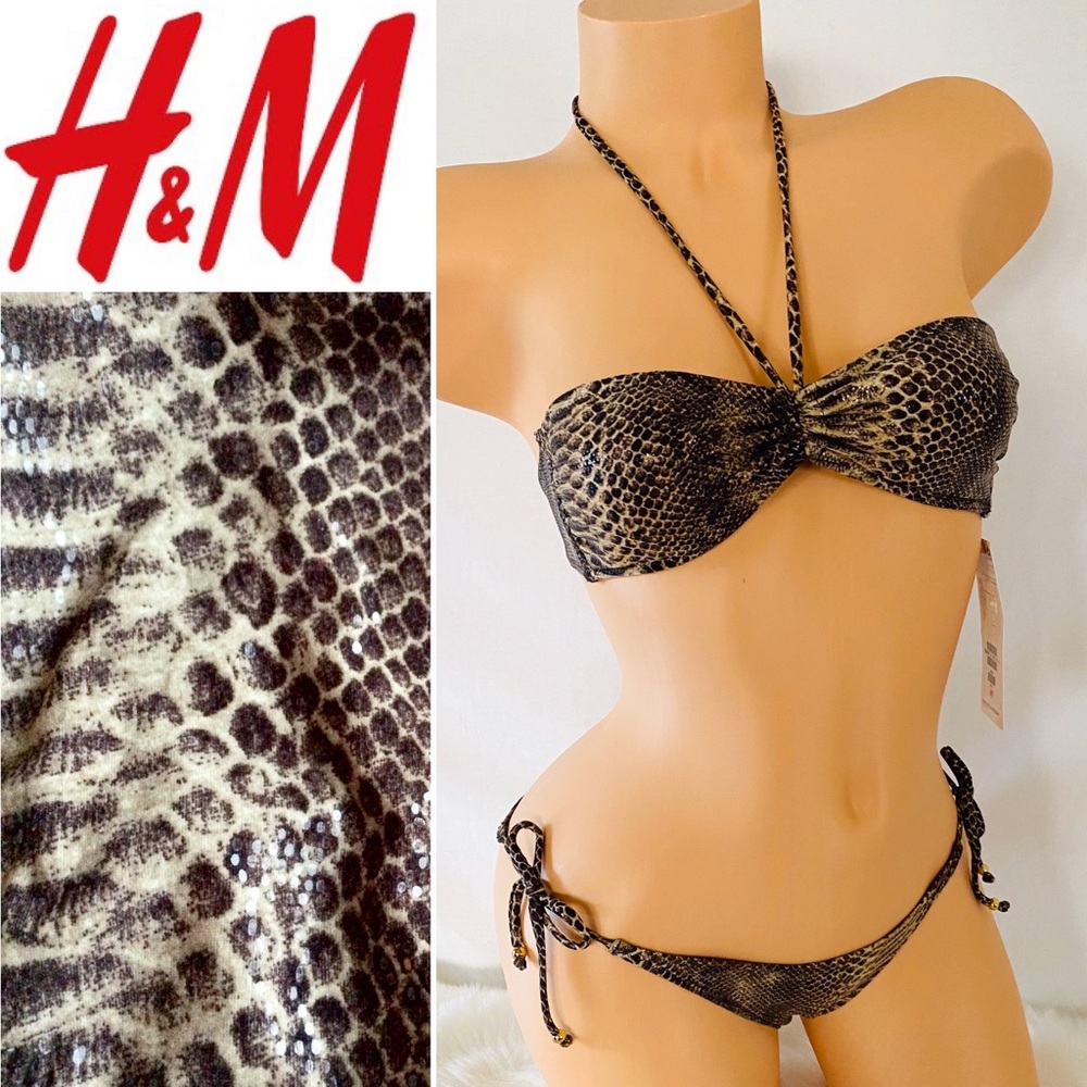 H&M Snake Print Bikini